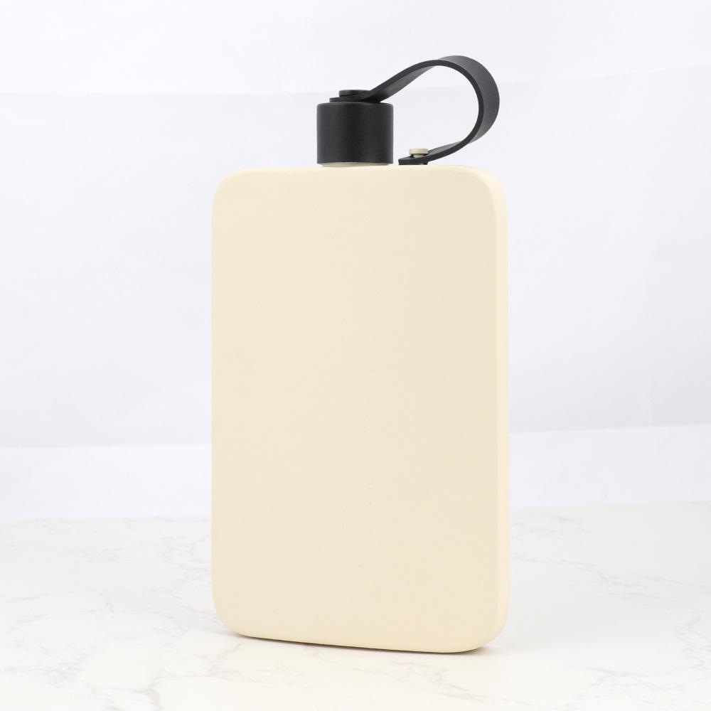 500ml 304 Stainless Steel Portable Pocket Flask - Large Capacity Unisex Flat Water Bottle