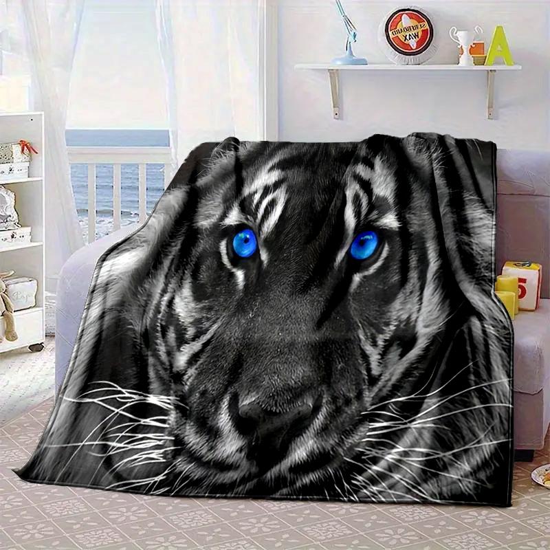 Colorful Tiger Portrait Blanket Flannel Blanket Throw Blanket Sofa Cover Blanket Soft Premium Blanket Picnic Blanket Tv Blanket Gifts