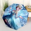 Elsa, Frozen Ombrello alla Moda con Apertura e Chiusura Automatica - Design Pieghevole a 8 Stecche, Leggero e Portatile, Adatto per l'Uso Quotidiano e Lavorativo