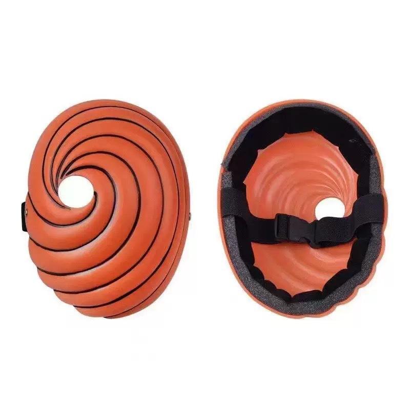 Ah Fei cos take Naruto Xiao organization cloud robe cosplay set red cloud cloak with earth mask ring jade