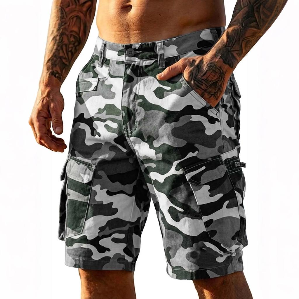 Pantaloncini Cargo da Uomo Design Multi Tasche per Attività all'Aperto pantaloncini da palestra uomo pantaloncini da basket uomo pantaloncini sportivi uomo pantaloncini da allenamento uomo