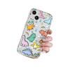 Cartoon Dinosaur Airbag Case for iPhone 7/8, 11, 12, 15 Pro Max, 16 Simple and 16 Pro Large Hole