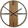 Unique wooden oak wall clock 50cm