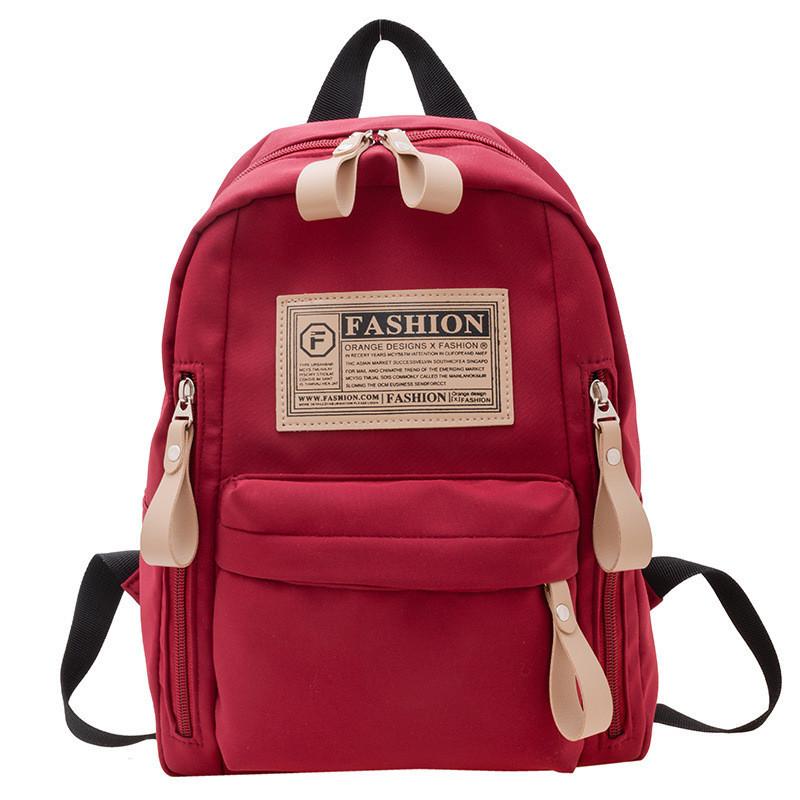 New Kids Backpack Unisex Elementary Students Simple Nylon Lightweight Design