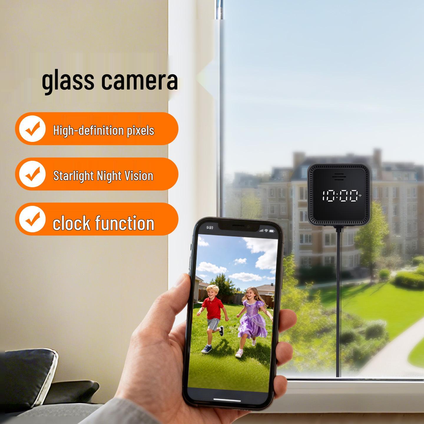 

Tuya Смарт-камера зі склом: Персоналізований моніторинг інтер єру кемпера з HD нічним баченням Window Camera (Black)