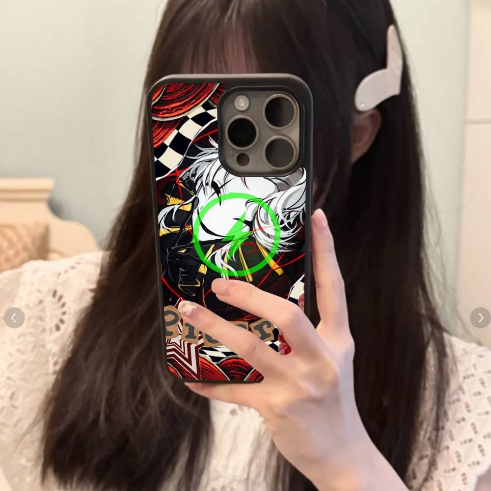 Pierrot The Freak Circus Funny Game Magnetic Case For IPhone 17 16 14 13 12 11 15 Pro Max Plus Wireless Charge Phone Cover
