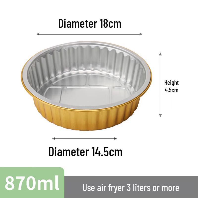 Air Fryer & Oven Disposable Aluminum Foil Pans