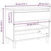 Shoe Rack White 70 x 36 x 60 cm Engineered Wood