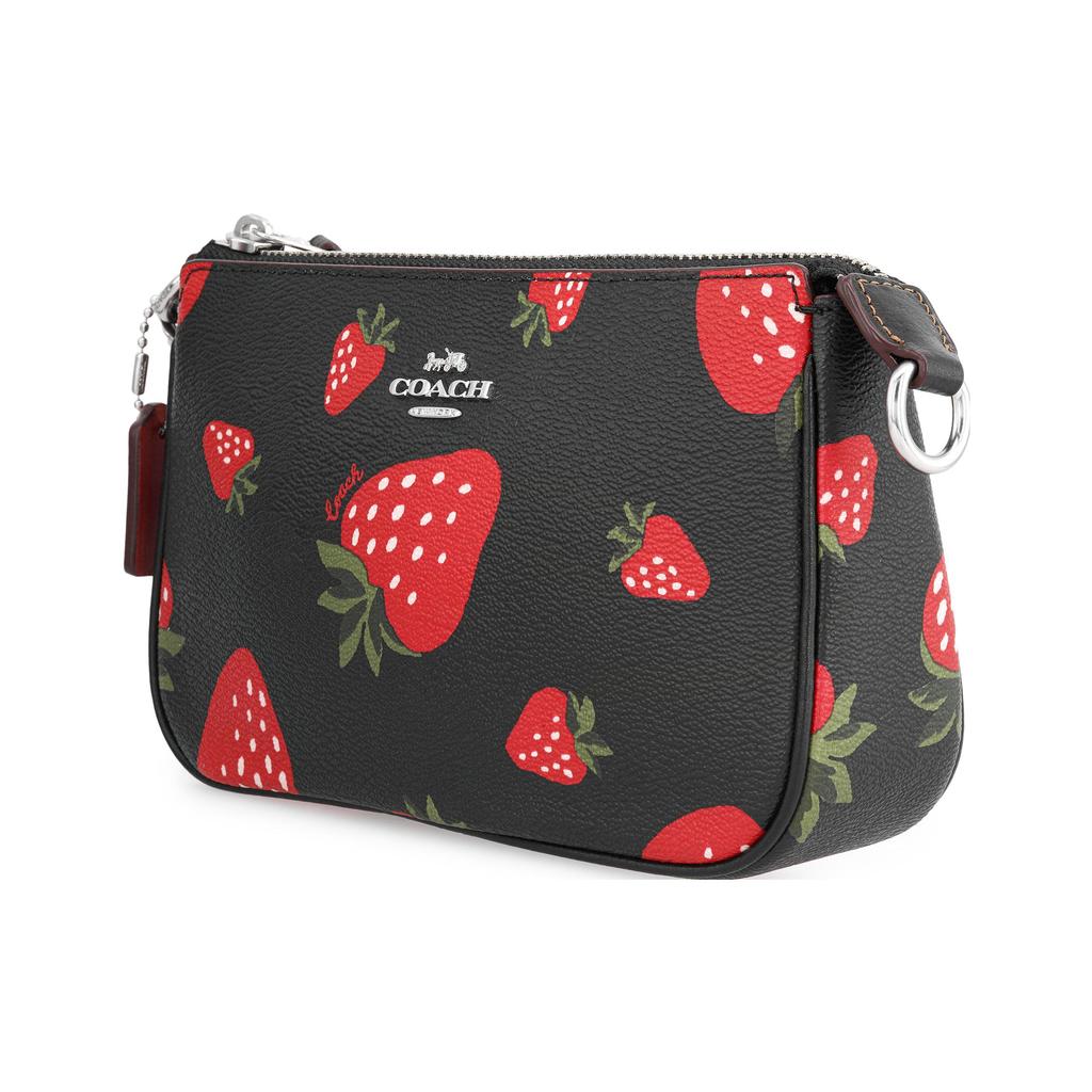New COACH Nolita Canvas With Leather Mahjong Bag Shoulder Bag Handbag Shoulder Bag Small Size Women's Black CH533-SVA47