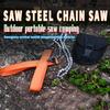 24 Inch Pocket Chain Saw Hand ChainSaw 65 Manganese Steel Outdoor Wood Cutting Chain Saw Emergency Camping Hiking Survival Tool
