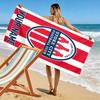 Custom Name Stoke City Fc Print Beach Towel, Large Soft Quick Dry Towel for Beach Camping Swimming