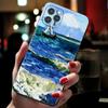 Coque de téléphone Peinture à l'huile Art Drôle pour iPhone 17 16 15 14 13 12 11 Pro Max Mini SE 7 8 Plus Air Rétro Résistant aux Chocs Coque Souple