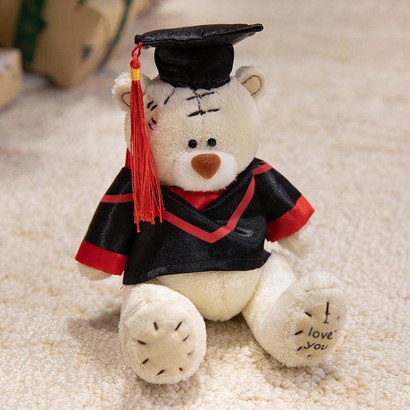 Patch Bear Doll Doctor Bear Doll Bride and Groom Teddy Bear Plush Toy Children's Soothing Doll Gift