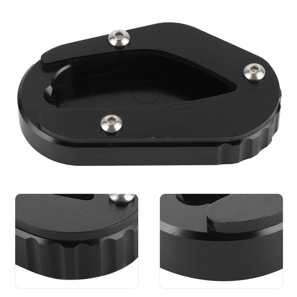 Motorcycle Side Stand Enlarge Pad Kickstand Extension Fit for TRIUMPH Bonneville T100 T120Black