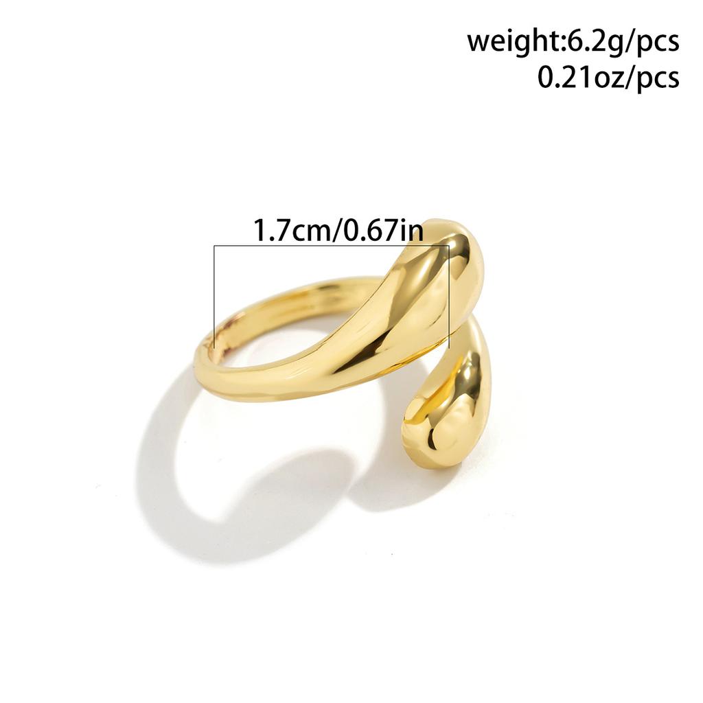 Niche Trend Design Geometric Arc Ring Knuckle Ring Exaggerated Open Ring Set Fashion Commuter Party Women Jewellery