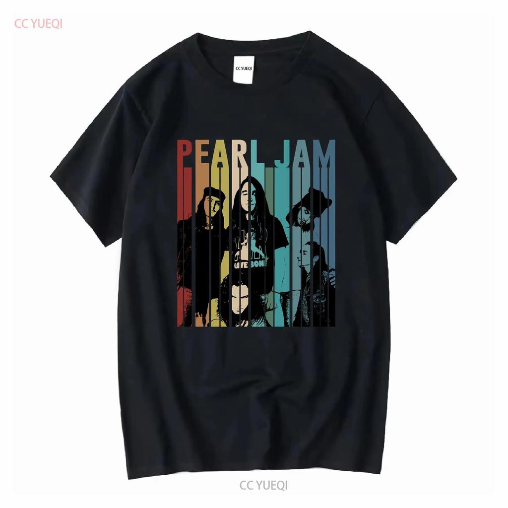 P E A R L Jam Band Vintage Retro T-Shirt Te1818 Vintage Gewaschenes Oberteil Für Den Alltag Grafik Atmungsaktiv Weich Streetwear Lässig