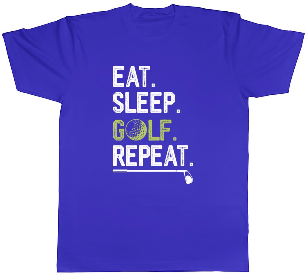 Eat Sleep Golf Repeat Unisexs TShirt Funny Hole in One Tee Gift