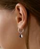 Tatiana Pearl And Onyx Charm Hoop Earrings Ec3270