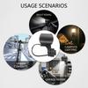 360 Degree Rotatable Bike Light Holder ABS Material Handlebar Mount For 1.5-4.5cm Diameter