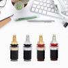 1PC HIFI Binding Post With Rhodium Plated Metal Binding Speaker Terminal L=50mm Power Amplifier Audio Banana Plug