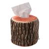 1pc Creative Imitation Tree Bark Tissue Box Napkin Holder Case Paper Cover 13 X 11cm Home Kitchen Practical Decor Accessory