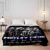 Motley Crue 40th Anniversary Band Design Flannel blanket for bedroom, living room, sofa, and nap sofas.