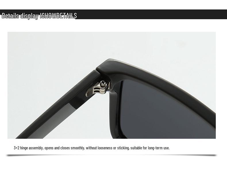 Men's Large Frame Polarized Sports Sunglasses - Ideal for Driving & Fishing (Model 9061)