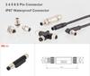 Waterproof IP67 T/Y/I Type Shape Male Female 3 4 5B 8 Pin Conversion Plug M12 To M8 Eletronic Terminal Aviator Connector Adapter