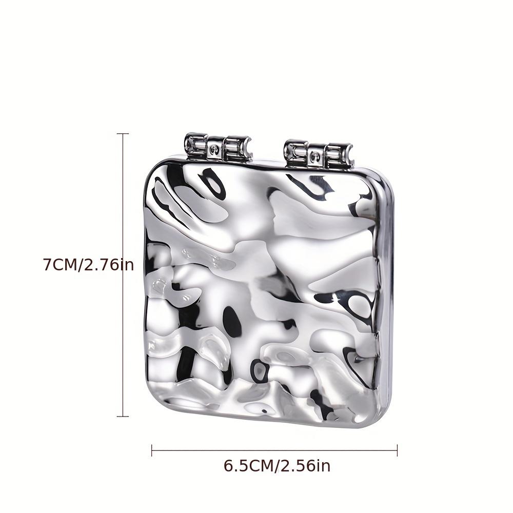 1 Handheld Mirror, Double-sided Small Mirror, Women's Body Mirror, Manual Folding Mirror Handheld Mirror, Desktop Vertical Makeup Mirror