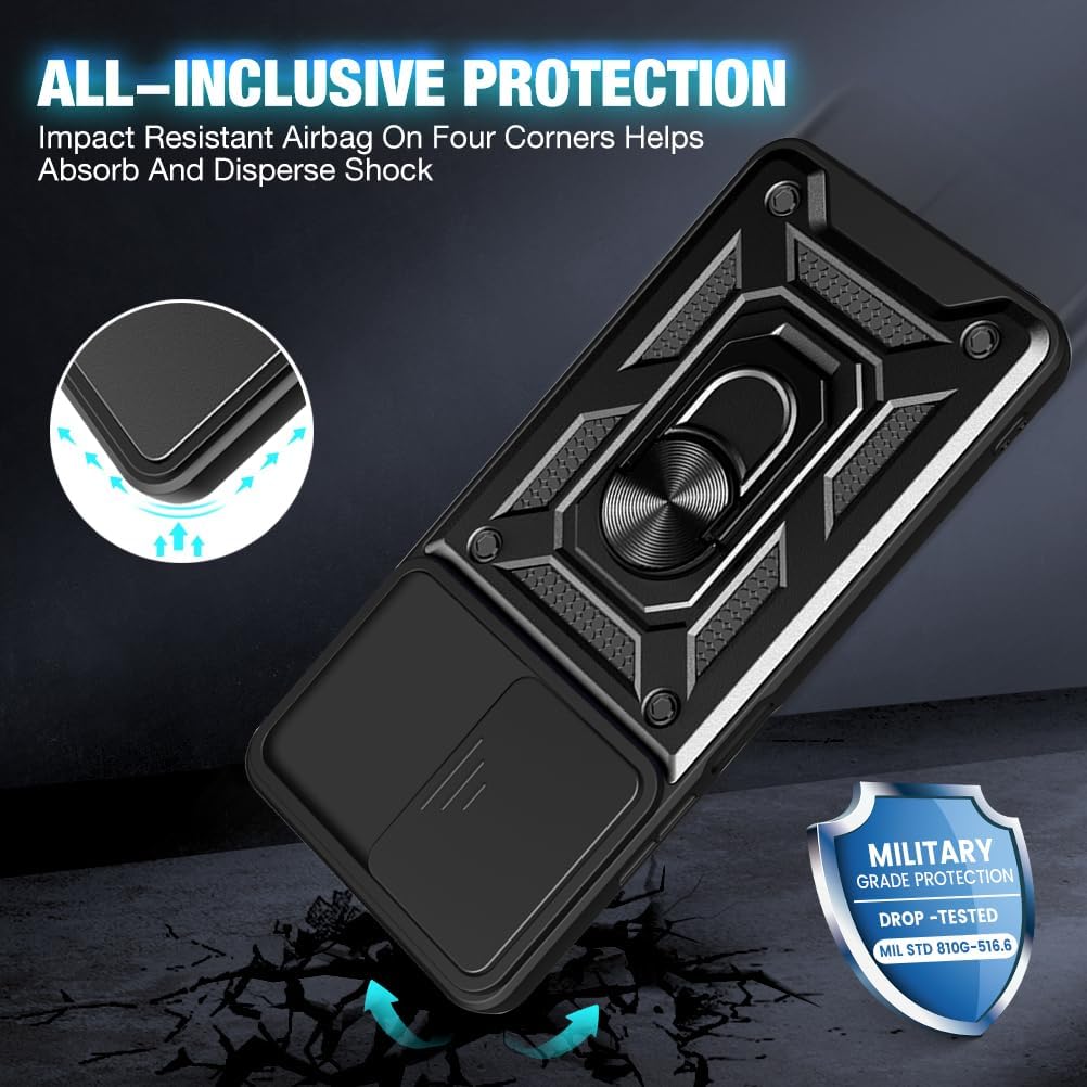 Armor Case For OPPO Reno 12 Pro 5G Reno 13 Reno12 Reno13 Cover Lens Protection With Ring Magnetic Holder Coque Fundas