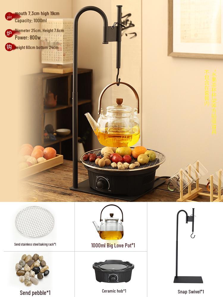 Electric Ceramic Indoor Stove Set with Glass Teapot - 2026 Edition