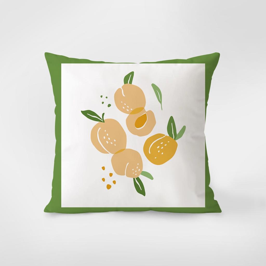Abstract Fruit Decorative Pillowcase Bedroom Living Room Square Cushion Pillowcase