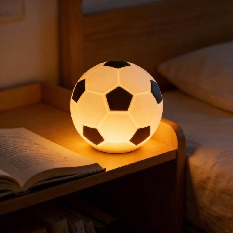 Touch Sensitive Multicolor Glowing Night Light Rechargeable Silicone Lamp for Baby Children Room Decorative Gift M4YD
