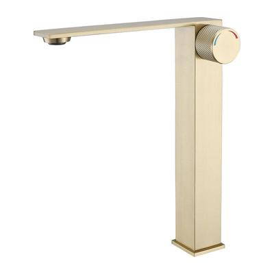 TLXT Tall Brushed Gold Basin Faucet