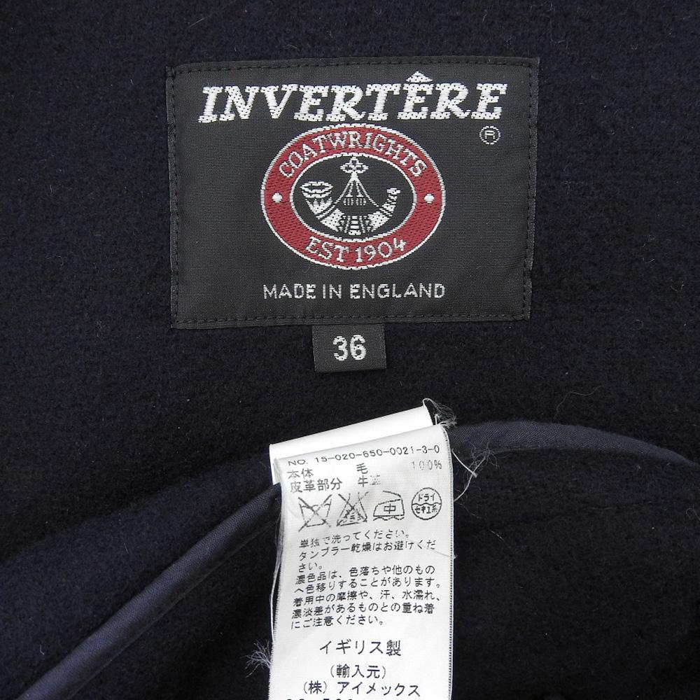 INVERTERE Elysian Duffle Coat, Men's, Navy, Size 36 Coat 36 NavyUsed