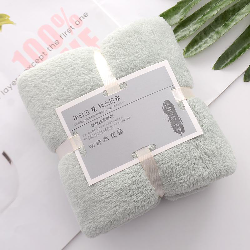 

Thickened Absorbent Coral Fleece Edge Towel Gift Box - Soft, 300g for Home Face Washing 35x75cm Lace 240g