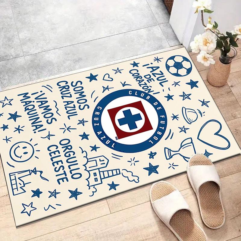 1 Stück Fußballmannschaft (66) Design Bedruckter Teppich für Schlafzimmer Wohnzimmer Heimdekoration Teppiche Matte Rutschfeste Matte Teppich für das Bett