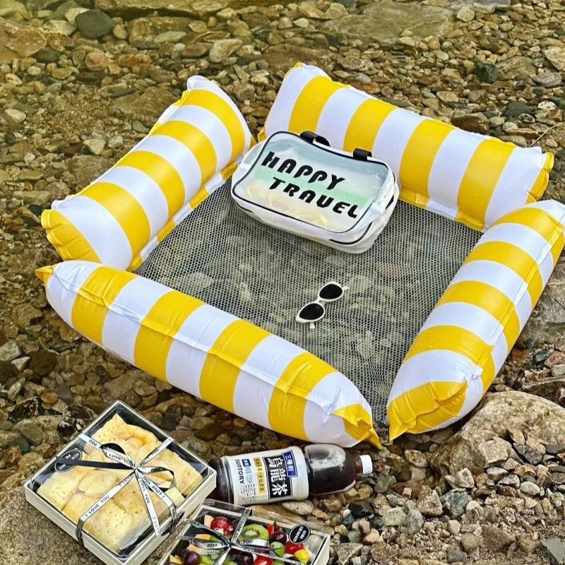 Sdraio Anello Galleggiante Gonfiabile per Bambini - Galleggiante da Spiaggia e Piscina.
