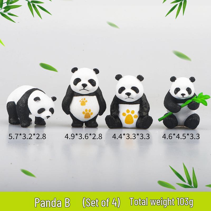 Cute Panda Car & Home Ornaments: Chinese Style Micro Landscape Decor