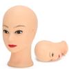 Mannequin Head Makeup Training Practice Wig Hat Display Bald Mannequin Head 49cm