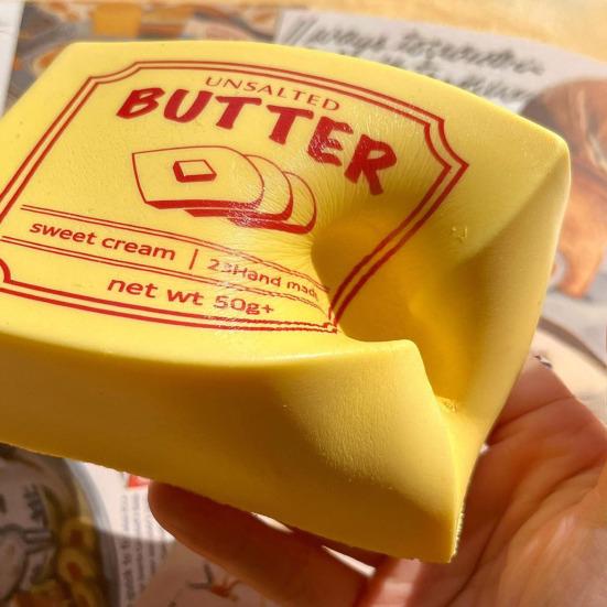 1/2/3Pcs Squeeze Toy Butter Block Slow Rising Stress Relief Toy PU Material Soft Squeeze Toy Desktop Decoration Fun Fidget Gift
