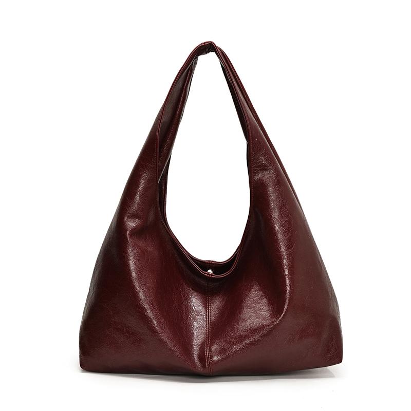 Design Large PU Leather Hobo Underarm Bags Lady Winter Shoulder Bag for Women 2026 New Trend Y2K Handbags and Purses