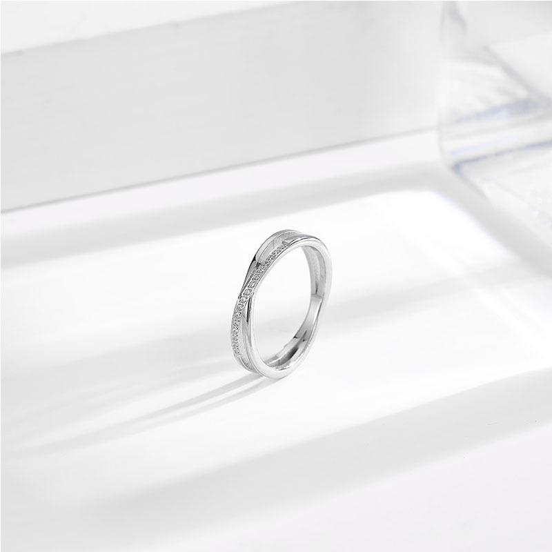 Japanese and Korean Temperament Cross Titanium Steel Ring Women's High-end Ring Trendy Jewelry