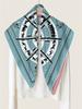Double Sided Twill Silk Scarf Square Scarves 90cm Women's Summer Hand Rolled Scarves Hair Bandanas Bag Belt Accessories
