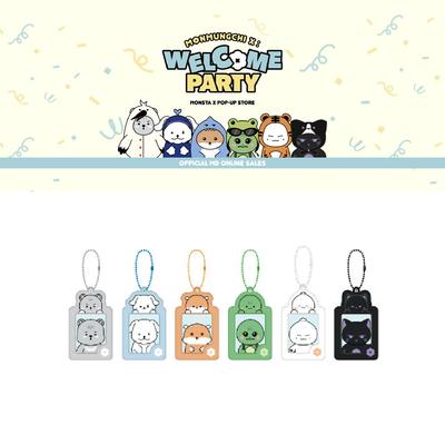 MONSTA X POP-UP Store MONMUNGCHI X Welcome Party ID Photo Holder Keyring