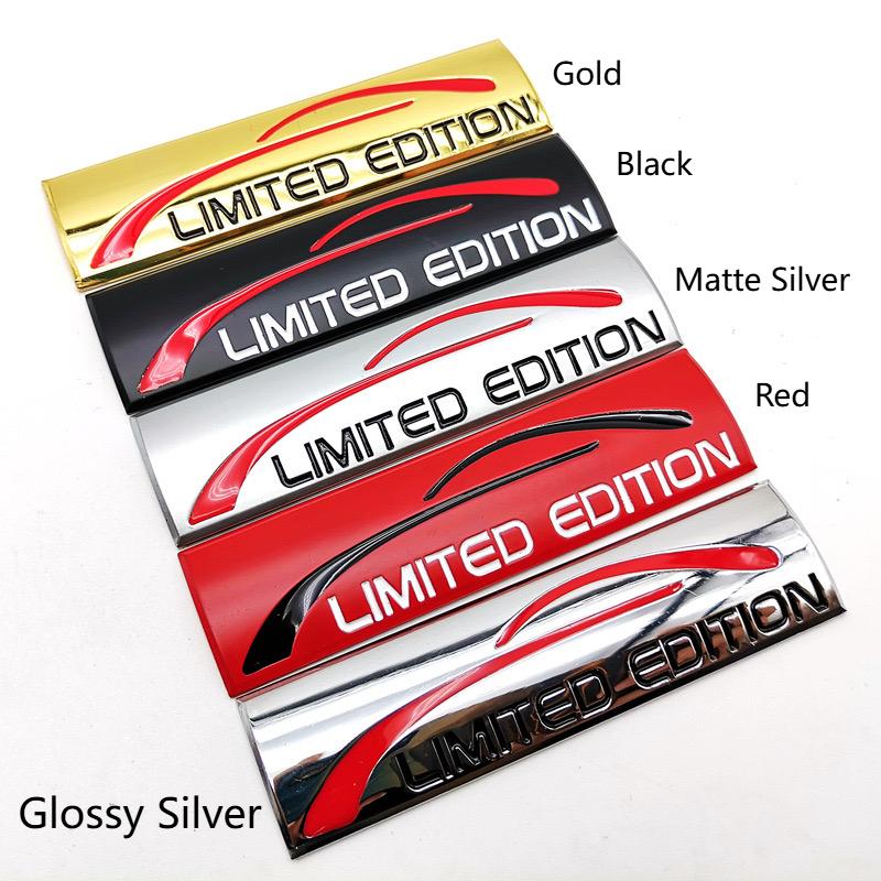 3D Metal Limited Edition Emblem Badge Sticker Decals Car Styling Accessories