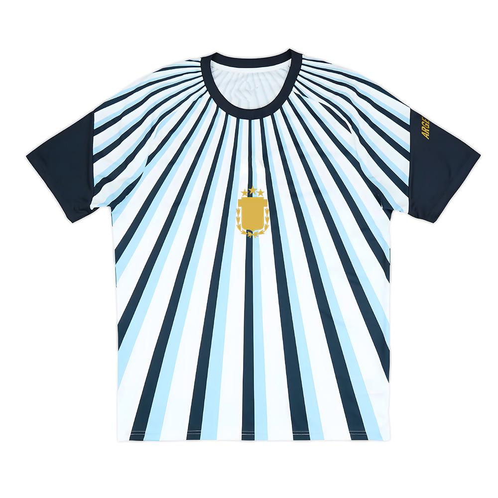 Argentina Soccer Jersey Football Fans Gift Top Men's Sports Quick Dry T Shirt Breathable Short Sleeve Unisex Oversized Tees