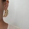 European-American Retro Gold Leaf Earrings