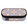 Pen Case 300D Polyester Structured Zip Around Closure with Removable Pen Slot Divider Mesh Pocket and Main Storage for Students