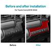 Real Soft Carbon Fiber For Toyota Camry 2018 2019 2020 2021 2022 2023 2024 LHD RHD Car Headlight Switch Button Panel Accessories.